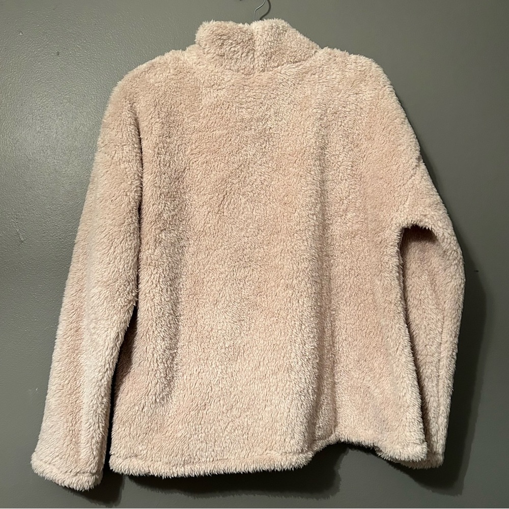 NWT 32 Degrees Heat XL Cream Coconut Ivory Teddy Bear Mock Neck Pullover Sweater - Picture 10 of 10